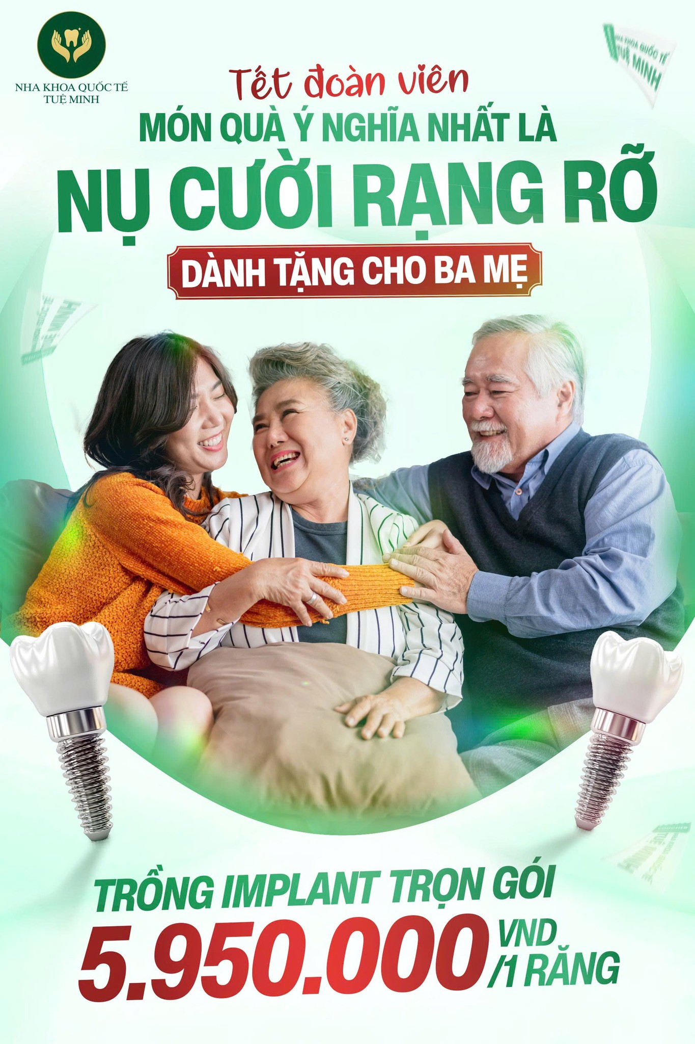 TẾT ĐOÀN VIÊN, MÓN QUÀ Ý NGHĨA NHẤT LÀ NỤ CƯỜI RẠNG RỠ DÀNH TẶNG BA MẸ